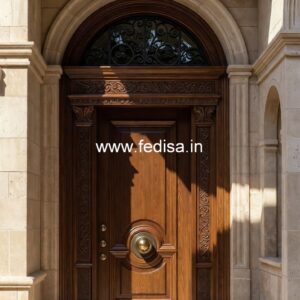 Home Entry Wooden Door Iron Door Gate Design No-1017