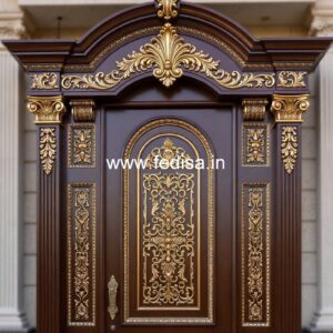 Elegant Door Design Front Door Window Glass Design No-1037