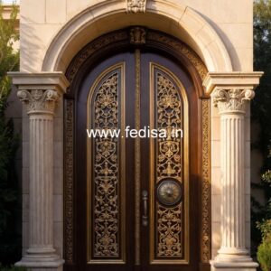 Classic Wooden Main Door Design For Home Aluminum Door Design For Bathroom No-1062