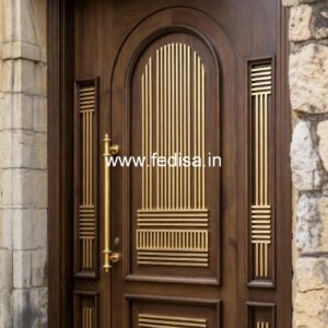 Vintage Wooden Door Designs For Houses Glass Double Door Design No-1270