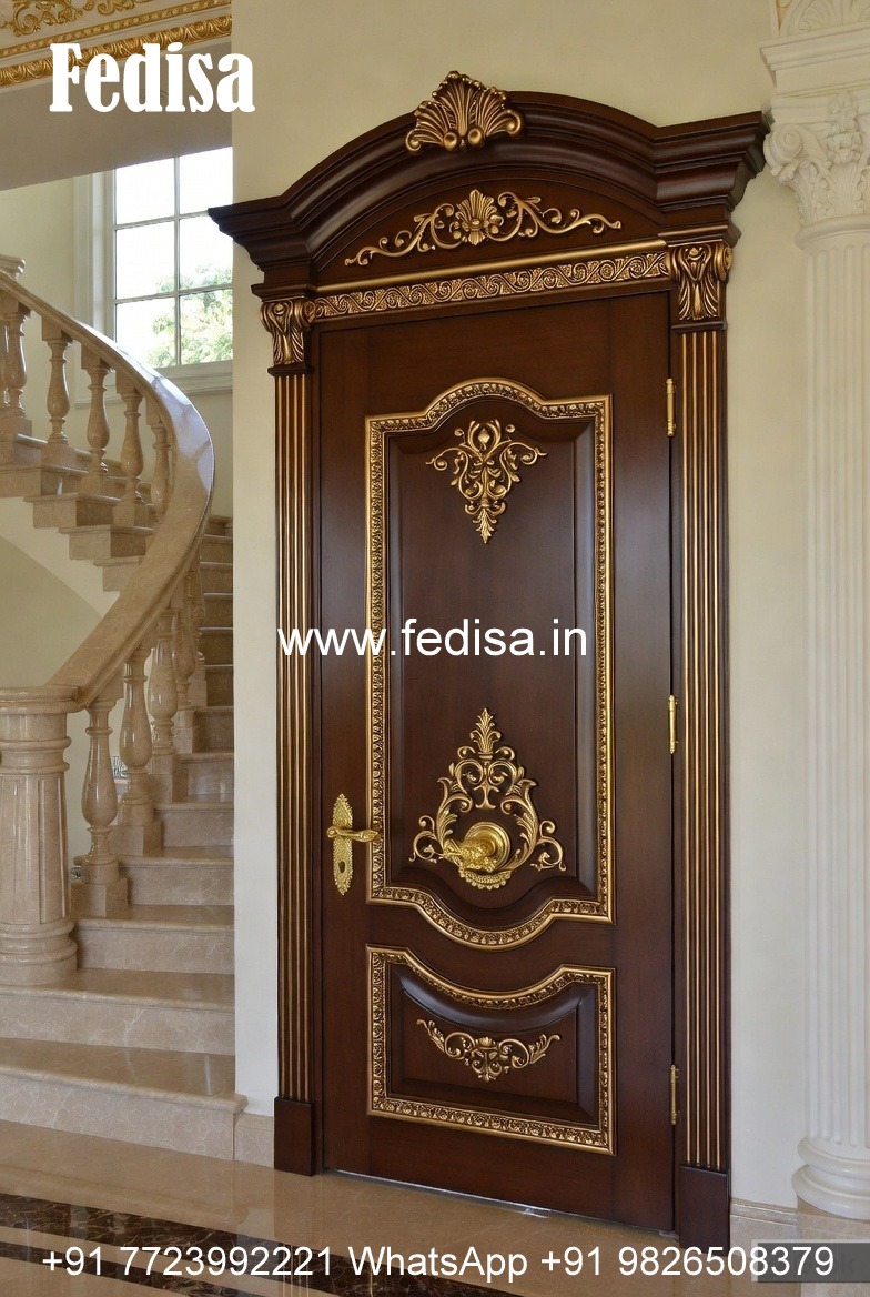 Solid Wood Classic Door Grill Rolling Shutter Design No-1289