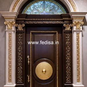 Home Entry Wooden Door Main Door Gate Design Iron No-1304