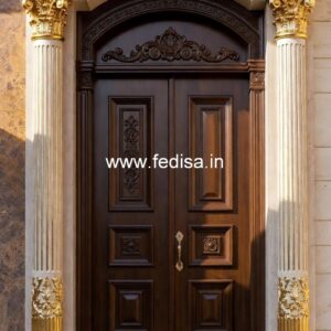 Classic Wooden Main Door Design For Home Arch Door Frame Design No-1308