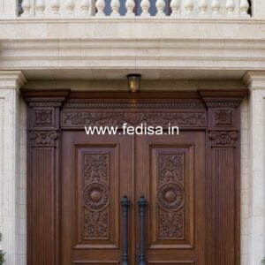 Glass Panel Classic Door Ss Grill Design For Main Door No-1319