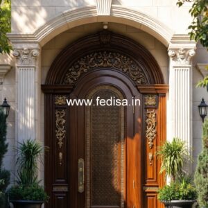 Handcrafted Wooden Door Main Door Knob Design No-1416