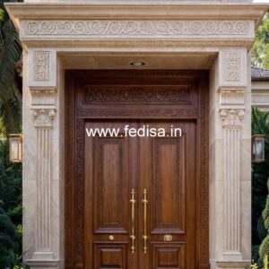 European Classic Door Wood Khidki Design No-1664