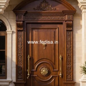 Vintage Wooden Door 3 Door Window Design No-1732