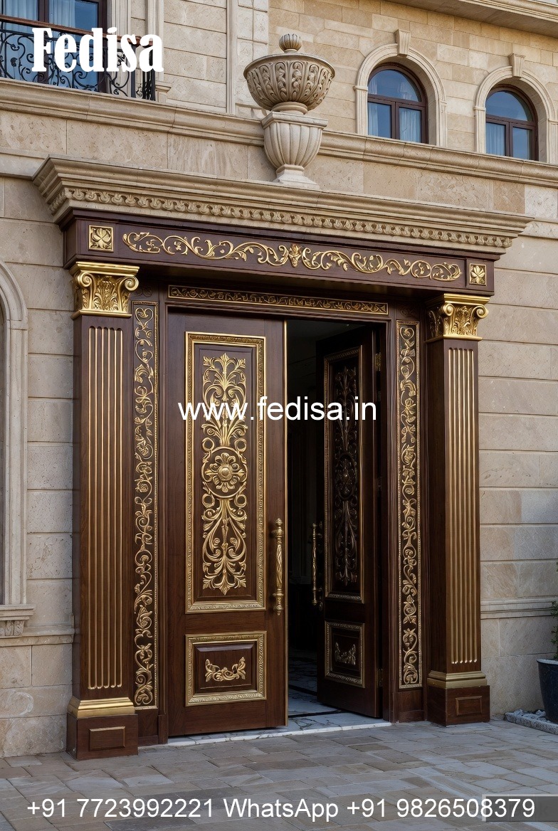 Teak Wood Door Design Door Design Iron Grill No-1741