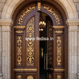 Handcrafted Wooden Door Double Door Darwaza Design No-1744