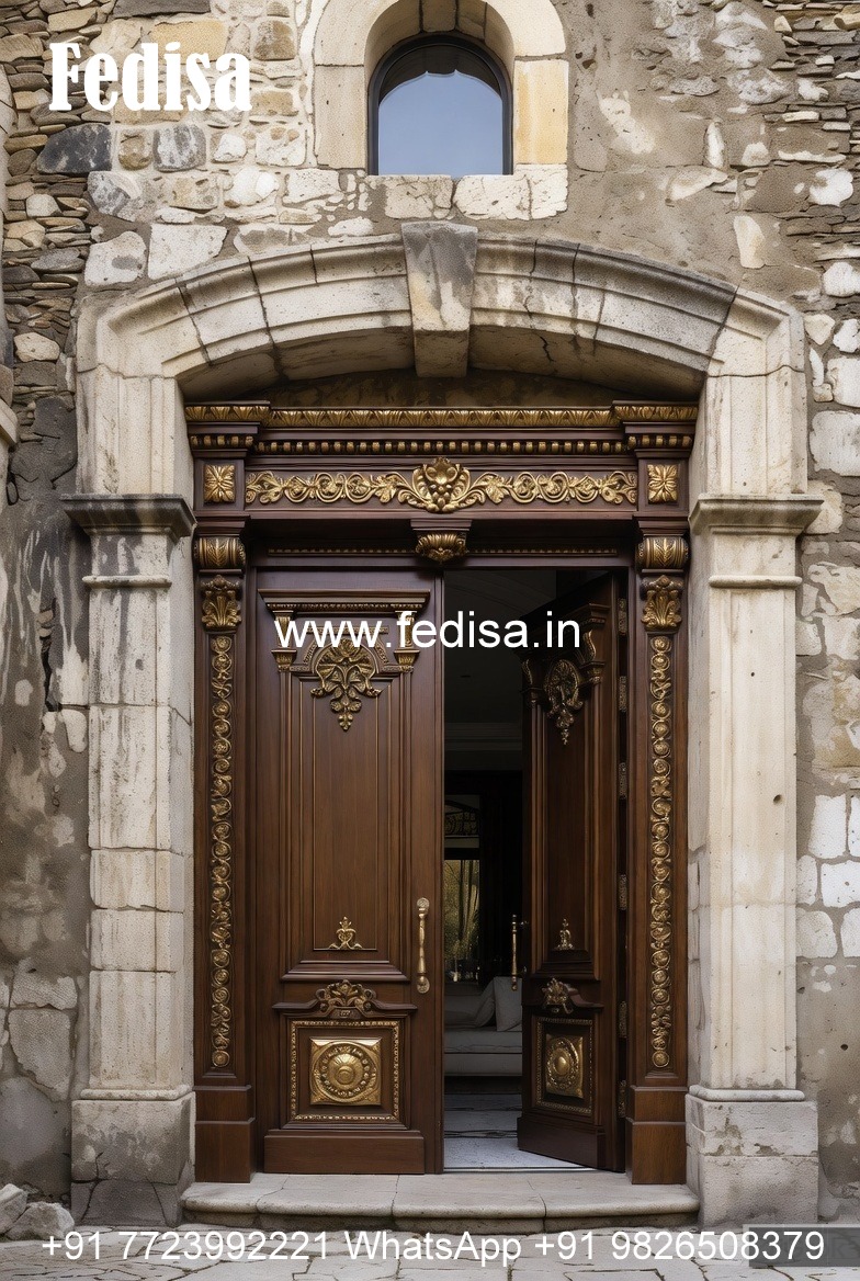 Vintage Wooden Door Main Door Grill Design 2026 Latest No-1773