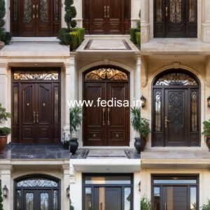 Decorative Wooden Doors Charcoal Door Design No-1847