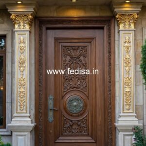 Colonial Style Door Plywood Door Frame Design No-1871