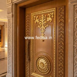 Traditional Carved Wooden Front Door Ideas Wood Door Polish Design No-1924