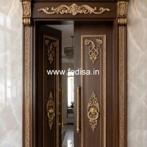 Vintage Wooden Door Designs For Houses Home Pooja Room Door Design No-1926