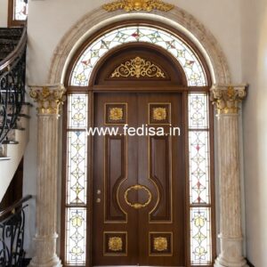Elegant Double Door Classic Entry Design Sliding Door Main Door No-1927