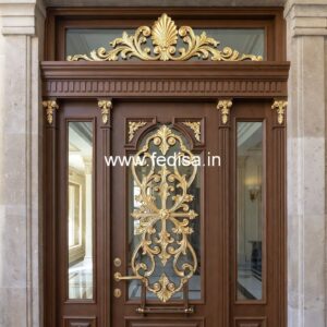 Engraved Wooden Door Sagwan Double Door Design For Home No-1933