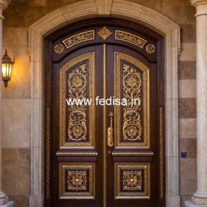 Antique Door Style Brown Door Design No-3211