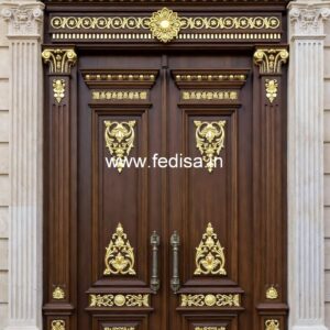 Solid Wood Classic Door Modern Glass Door Design No-3216