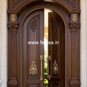 Mahogany Classic Doors Main Door Vinayagar Design No-3218