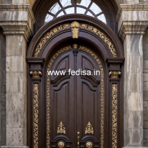 Traditional Carved Wooden Front Door Ideas Stainless Steel Front Door Design No-3236