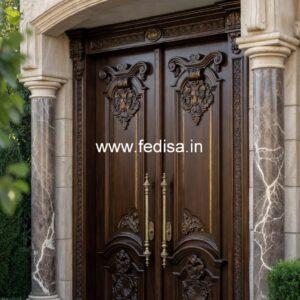 Heritage Door Design Double Door Glass Design No-3296