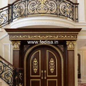 French Classic Doors Aluminum Bathroom Door Design No-3309