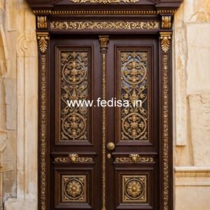 European Classic Door Round Wooden Door Design No-3345