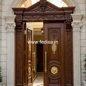 Front Entrance Classic Door Arch Door Frame Design No-3353