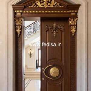 Home Entry Wooden Door Main Door Granite Design No-3354