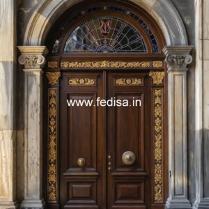 Bungalow Classic Door Design Wooden Main Door Design For Home No-3397