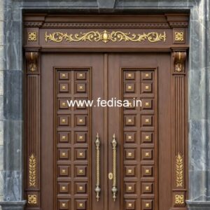 Panel Door Design Flat Main Door Outside Design No-3406
