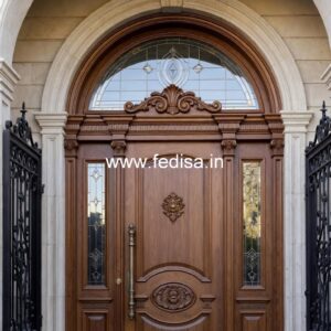 Solid Wood Classic Door Wardrobe Front Door Design No-3462