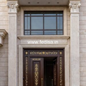 Front Entrance Classic Door Beautiful Wooden Door Design No-3476