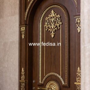 Villa Entrance Door Iron Pipe Door Design No-3478