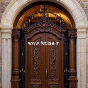 Rustic Classic Door Flat Front Door Design No-3512