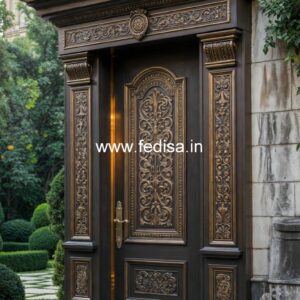 Arch Top Wooden Door Main Door Cnc Design No-3572