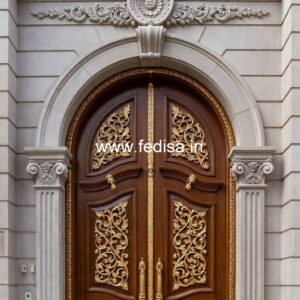 Handcrafted Wooden Door Main Door Design Price No-3589