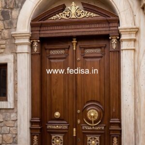 Front Entrance Classic Door Fabric Door Design No-3599