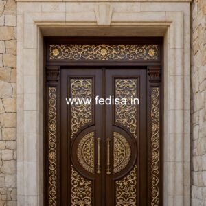 Classic Wooden Main Door Design For Home Two Door Design For Home No-3645
