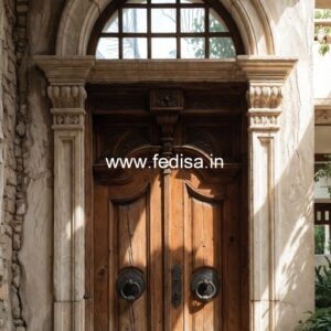 Luxury Classic Entrance Door Designs India Marble Chokhat Design No-3647