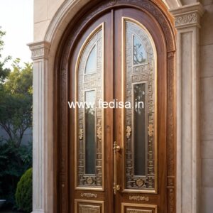 Arch Top Wooden Door Fort Door Design No-3654