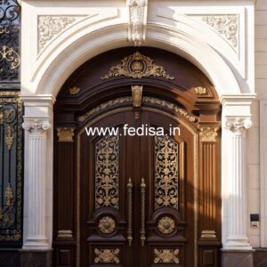 Carved Wooden Doors Main Flush Door Design No-3670