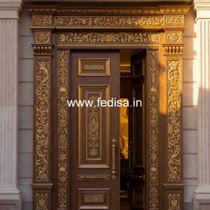 Mahogany Classic Doors Cnc Steel Door Design No-3710
