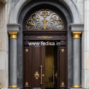 Luxury Classic Entrance Door Designs India Teak Front Door Price No-3729