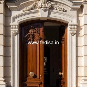 Teak Wood Door Design Iron Gate Single Door Design No-3791