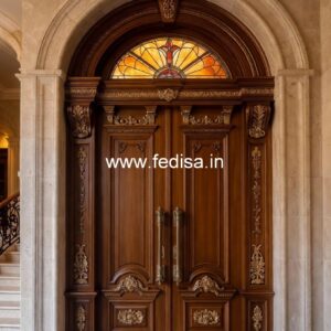 Carved Wooden Doors Main Door Beading Designs No-3793