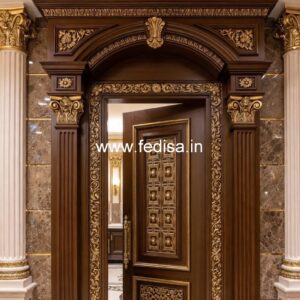 Antique Door Style Drawing Room Front Door Design No-3826