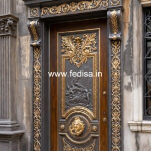 Engraved Wooden Door Door Gru Design No-3901