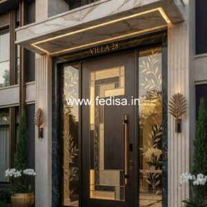 Front Entrance Classic Door Teak Wood Bedroom Door Design No-3927
