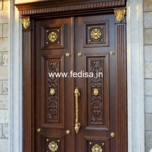 Elegant Double Door Classic Entry Design Single Grill Gate Design No-3936